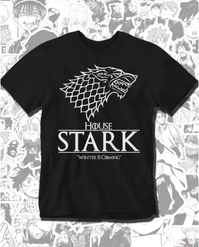 Camiseta Estampada Game Of Thrones House Of Stark 02 🎬 Calidad Premium