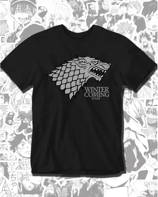 Camiseta Estampada Game Of Thrones House Of Stark 🎬 Calidad Premium