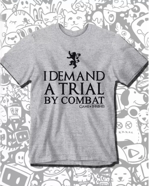 Camiseta Estampada Game Of Thrones I Demand 🎬 Calidad Premium