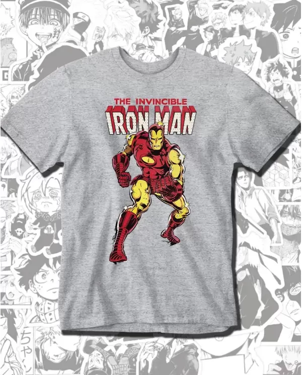 Camiseta Estampada Ironman Comic 🎬 Calidad Premium