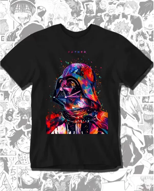 Camiseta Estampada Stars Wars Father 🎬 Calidad Premium