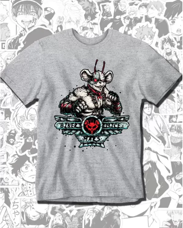 Camiseta Estampada Moto Ratones de Marte 🎬 Calidad Premium