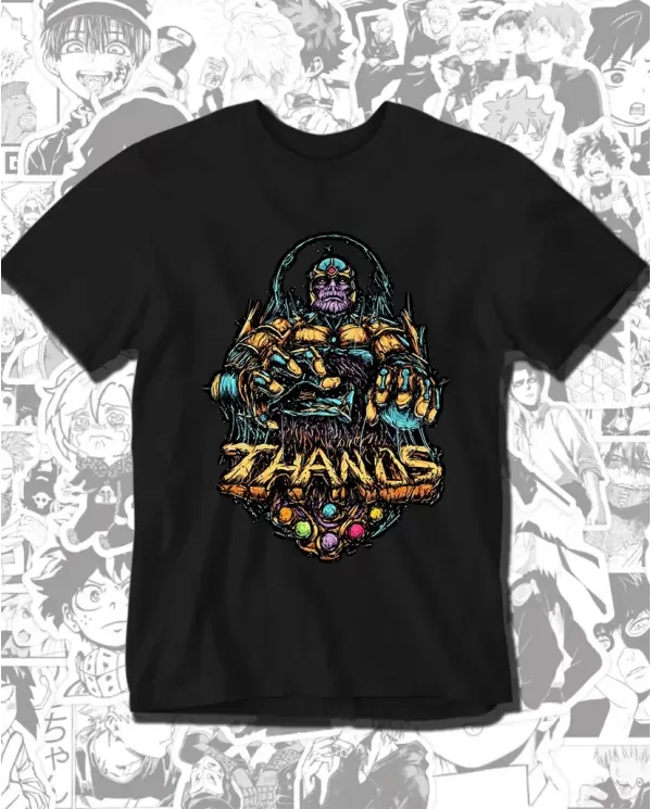 Camiseta Estampada Marvel Thanos 🎬 Calidad Premium