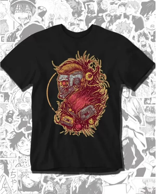 Camiseta Estampada Star Lord Guardianes de la Galaxia 🎬 Calidad Premium
