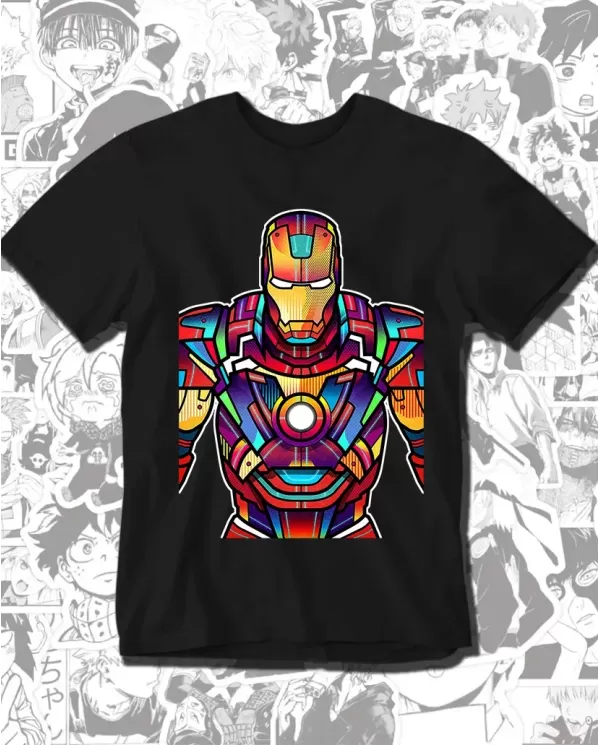 Camiseta Estampada Ironman Color 🎬 Calidad Premium