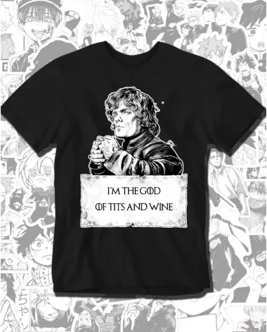 Camiseta Estampada Game Of Thrones God Of Wine 🎬 Calidad Premium