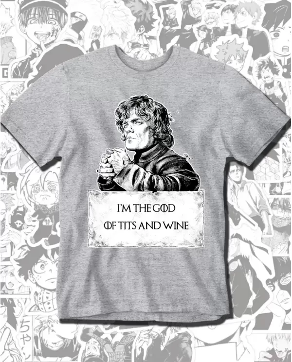 Camiseta Estampada Game Of Thrones God Of Wine 🎬 Calidad Premium