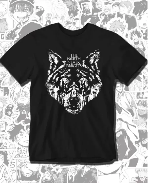 Camiseta Estampada Game Of Thrones Wolf 🎬 Calidad Premium