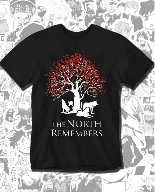 Camiseta Estampada Game Of Thrones The Nort Remember 🎬 Calidad Premium