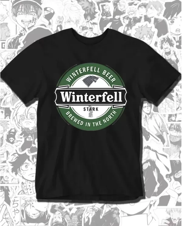 Camiseta Estampada Game Of Thrones Winterfell 🎬 Calidad Premium