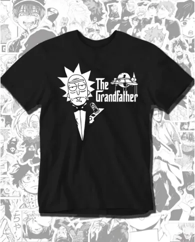 Camiseta Estampada Rick And Morty The Grandfather 🎬 Calidad Premium