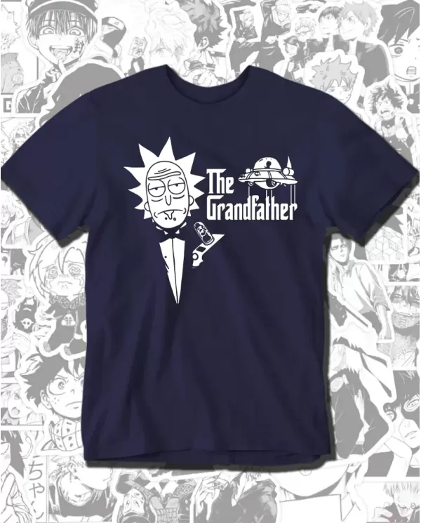 Camiseta Estampada Rick And Morty The Grandfather 🎬 Calidad Premium