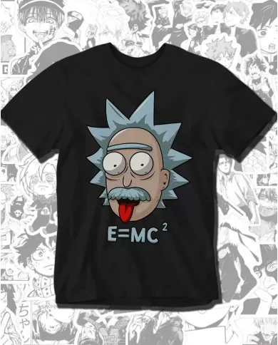 Camiseta Estampada Rick And Morty Einstein 🎬 Calidad Premium