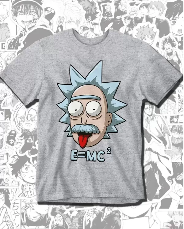 Camiseta Estampada Rick And Morty Einstein 🎬 Calidad Premium