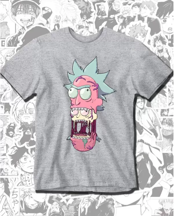 Camiseta Estampada Rick And Morty Two Faces 🎬 Calidad Premium