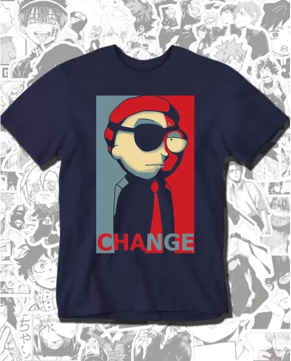 Camiseta Estampada Rick And Morty Change 🎬 Calidad Premium