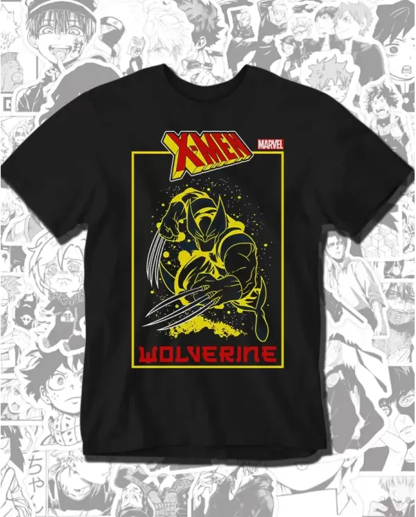 Camiseta Estampada Xmen Wolverine Guepardo 🎬 Calidad Premium