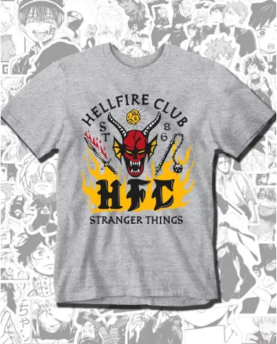 Camiseta Estampada Hellfire Club Stranger Things Metallica 🎬 Calidad Premium