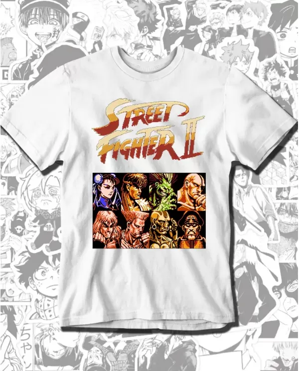 Camiseta Estampada Street Fighter 2 🎮 Calidad Premium