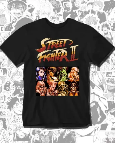 Camiseta Estampada Street Fighter 2 🎮 Calidad Premium