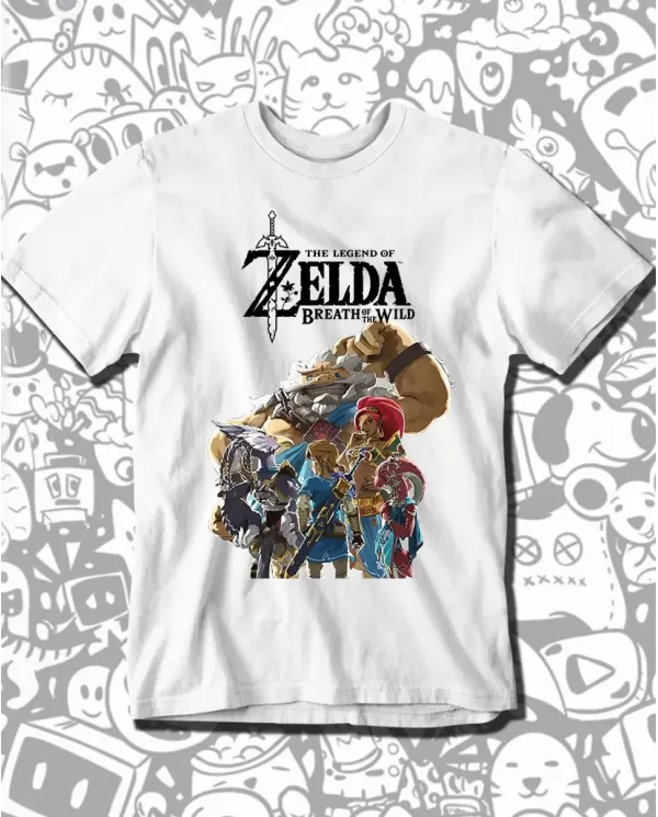 Camiseta Estampada The Legend Of Zelda Breath Of The Wild 03 🎮 Calidad Premium
