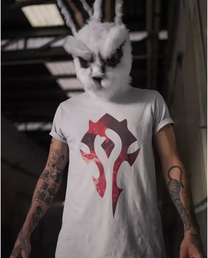 Camiseta Estampada World Of Warcraft Horda 🎮 Calidad Premium