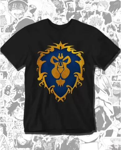 Camiseta Estampada World Of Warcraft Alianza 🎮 Calidad Premium