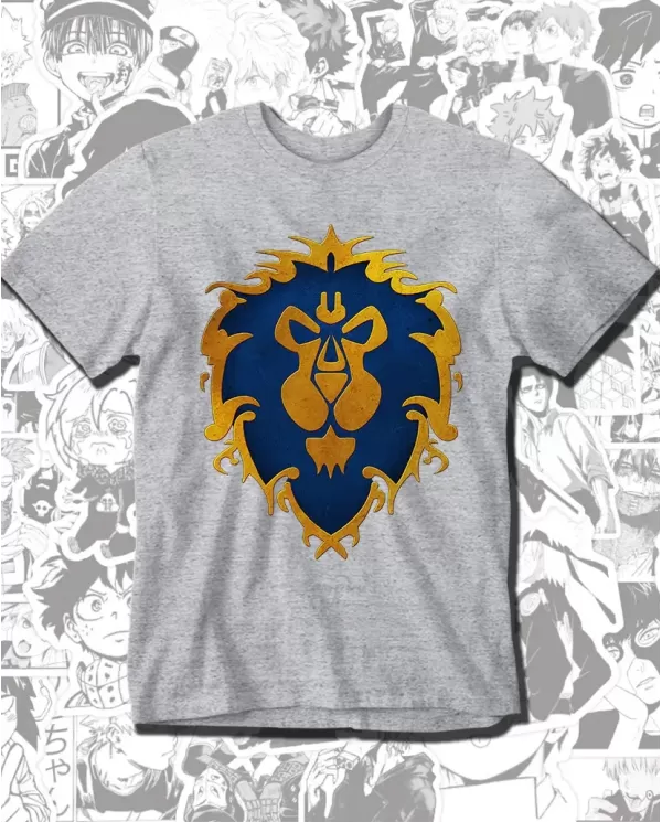 Camiseta Estampada World Of Warcraft Alianza 🎮 Calidad Premium