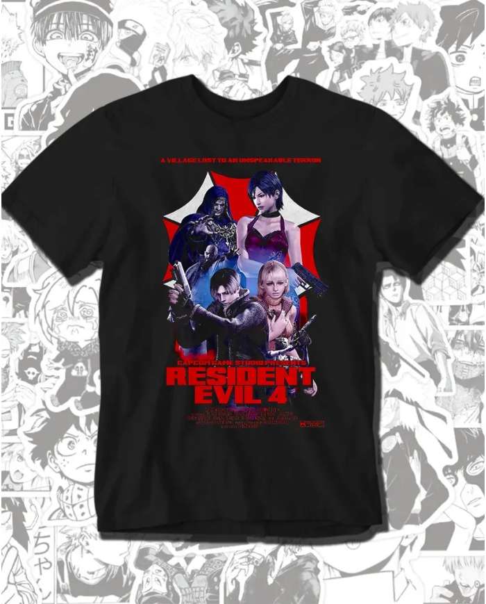 Camiseta Estampada Resident Evil 4 🎮 Calidad Premium