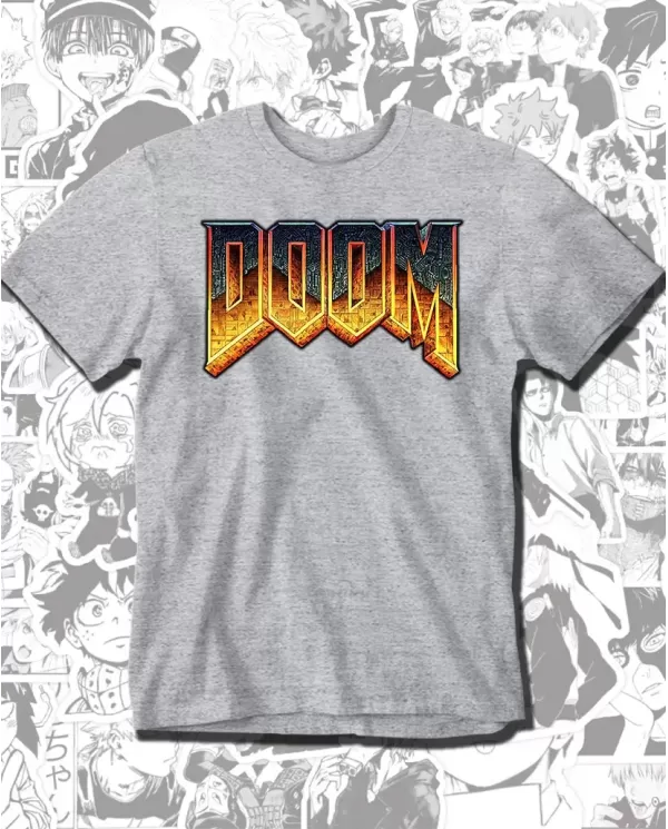 Camiseta Estampada Doom Logo 🎮 Calidad Premium