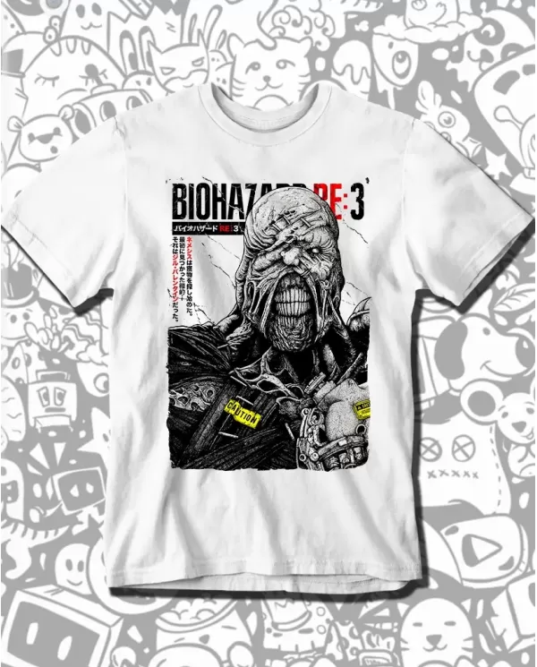 Camiseta Estampada Resident Evil 3 🎮 Calidad Premium