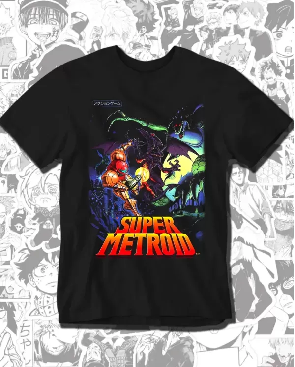Camiseta Estampada Super Metroid 🎮 Calidad Premium