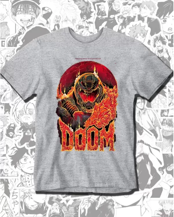 Camiseta Estampada Doom 🎮 Calidad Premium