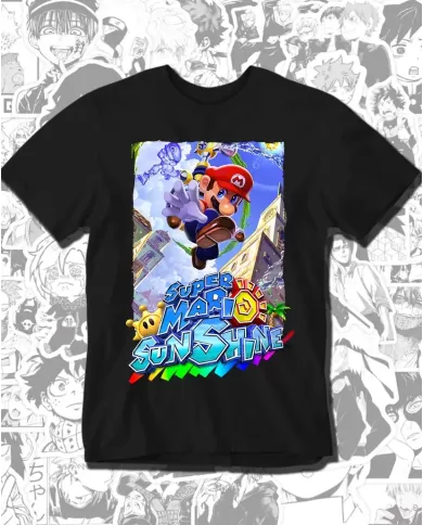 Camiseta Estampada Super Mario Sunshine 01 🎮 Calidad Premium
