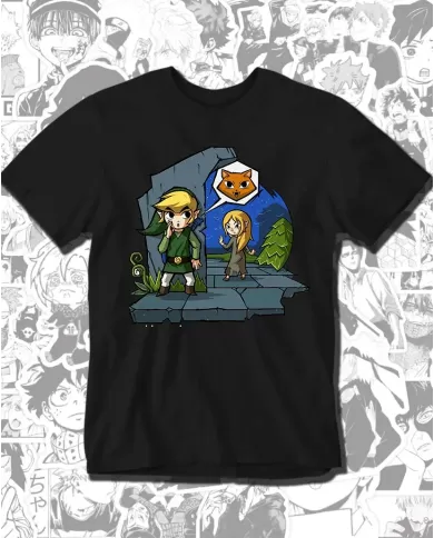 Camiseta Estampada Zelda Wind Waker Meow Game Cube 🎮 Calidad Premium