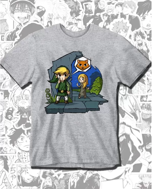 Camiseta Estampada Zelda Wind Waker Meow Game Cube 🎮 Calidad Premium