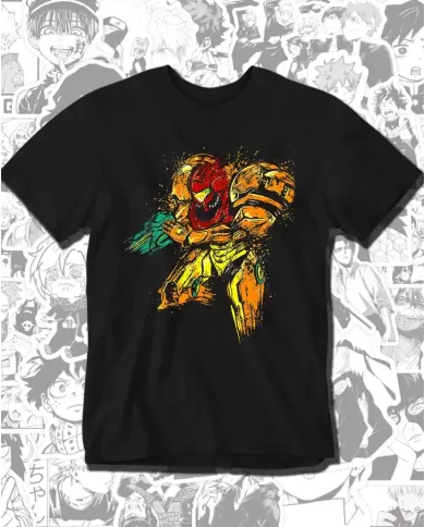 Camiseta Estampada Metroid Samus 🎮 Calidad Premium