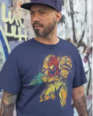 Camiseta Estampada Metroid Samus 🎮 Calidad Premium