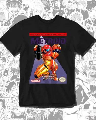Camiseta Estampada Metroid Super Nintendo 🎮 Calidad Premium