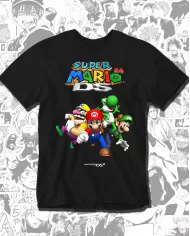 Camiseta Estampada Super Mario Ds 64 🎮 Calidad Premium