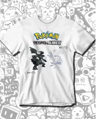 Camiseta Estampada Pokemon Black And White Ds 🎮 Calidad Premium