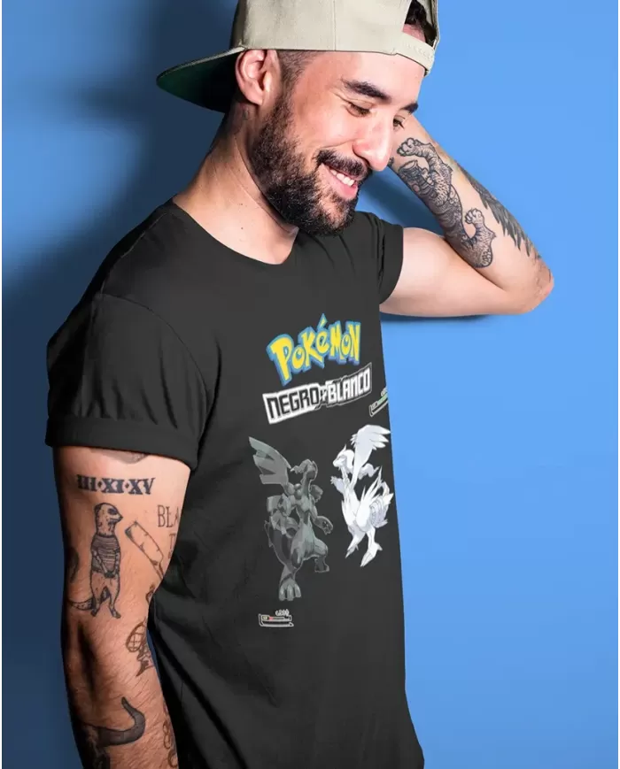 Camiseta Estampada Pokemon Black And White Ds 🎮 Calidad Premium
