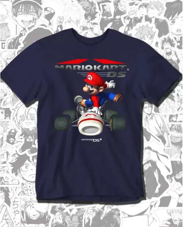 Camiseta Estampada Mario Kart Ds 🎮 Calidad Premium