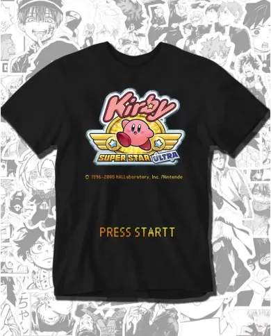 Camiseta Estampada Kirby Super Star Ultra Ds 🎮 Calidad Premium