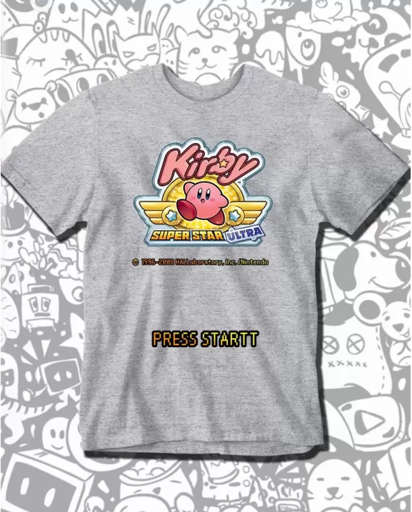 Camiseta Estampada Kirby Super Star Ultra Ds 🎮 Calidad Premium