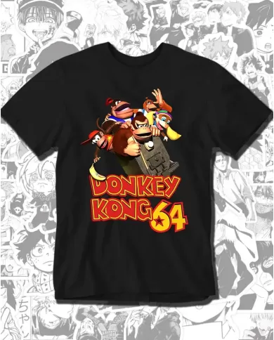 Camiseta Estampada Donkey Kong Nintendo 64 🎮 Calidad Premium