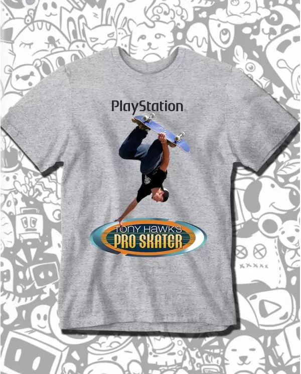 Camiseta Estampada Tony Hawk Pro Skater Ps1 🎮 Calidad Premium