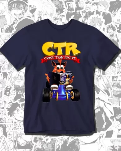 Camiseta Estampada Crash Team Racing Ps1 🎮 Calidad Premium