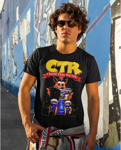 Camiseta Estampada Crash Team Racing Ps1 🎮 Calidad Premium
