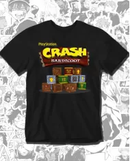 Camiseta Estampada Crash Bandicut Ps1 🎮 Calidad Premium